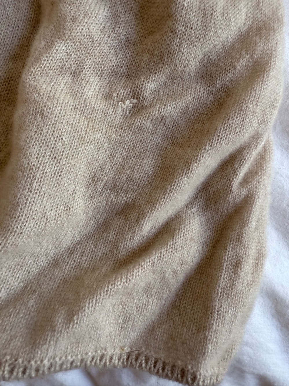Intimissimi 100% Cashmere Palazzo Pants S Beige Wide Leg Lounge Pants - Picture 9 of 9